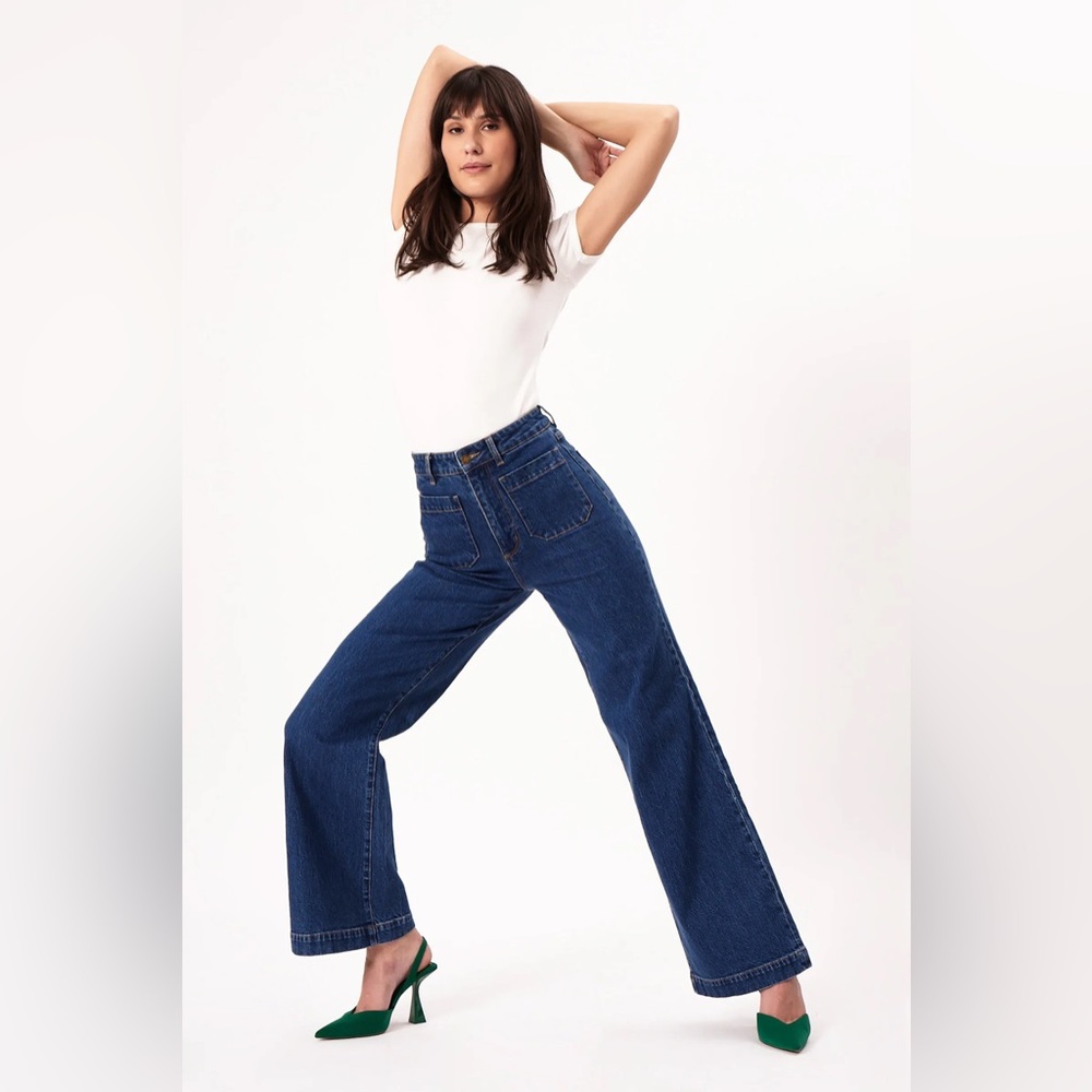 NWOT Rolla’s Sailor Jean - Eco Ruby Blue LONG Size 26
